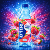 B'lue Strawberry Vitamin Drink 350ml - Amaiav3