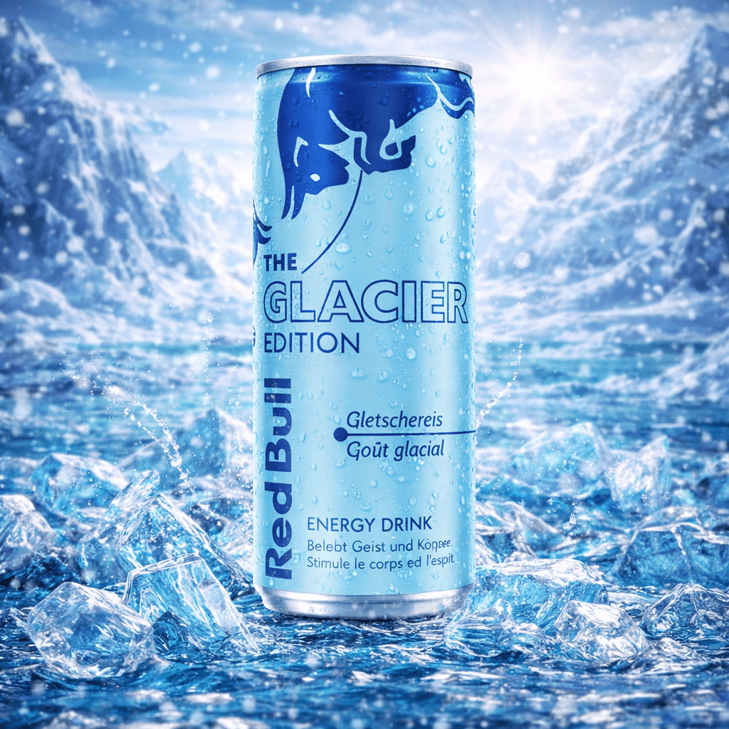 Red Bull The Glacier Edition 250ml - Goût Glacial - Amaia