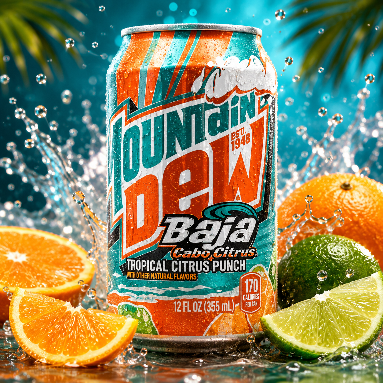 Mountain Dew Baja Cabo Citrus Punch 355ml