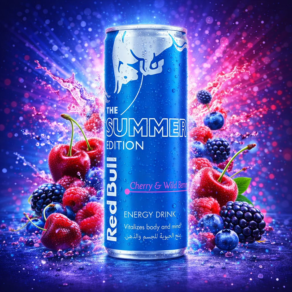 Red Bull Summer Edition 250ml - Cherry & Wild Berries - Amaiav3