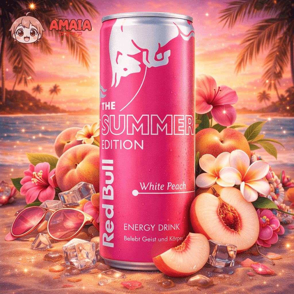 Red Bull The Summer Edition 250ml - White Peach - Amaia