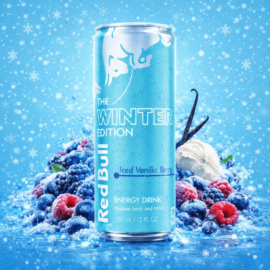 Red Bull Winter Edition Iced 250ml - Vanilla Berry - Amaia – Snacks, bonbons & boissons du monde entier