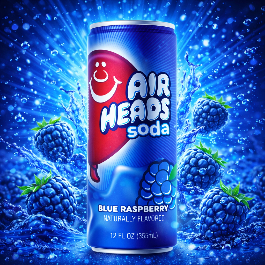 Airheads Soda Blue Raspberry 355ml - Amaiav3