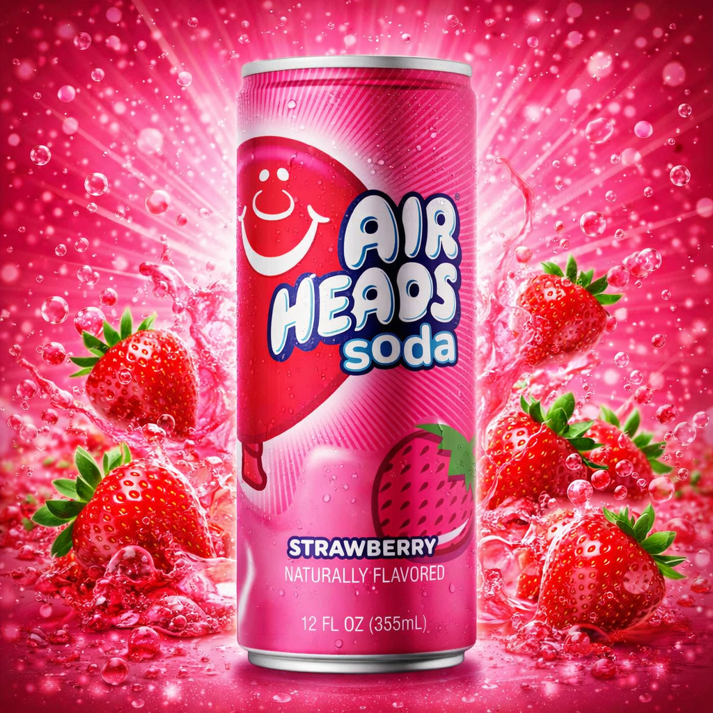 Airheads Soda Strawberry 355ml - Amaiav3