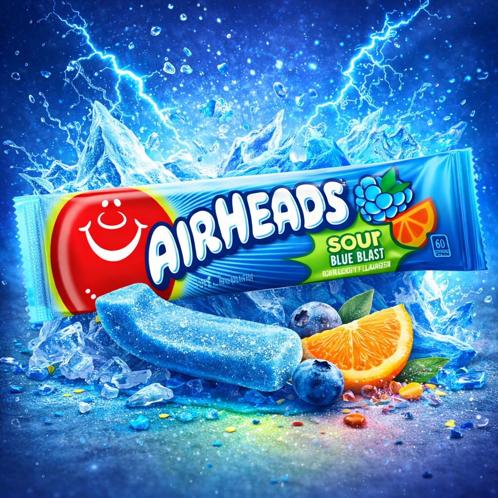 Airheads Sour Blue Blast 15g - Amaia – Snacks, bonbons & boissons du monde entier