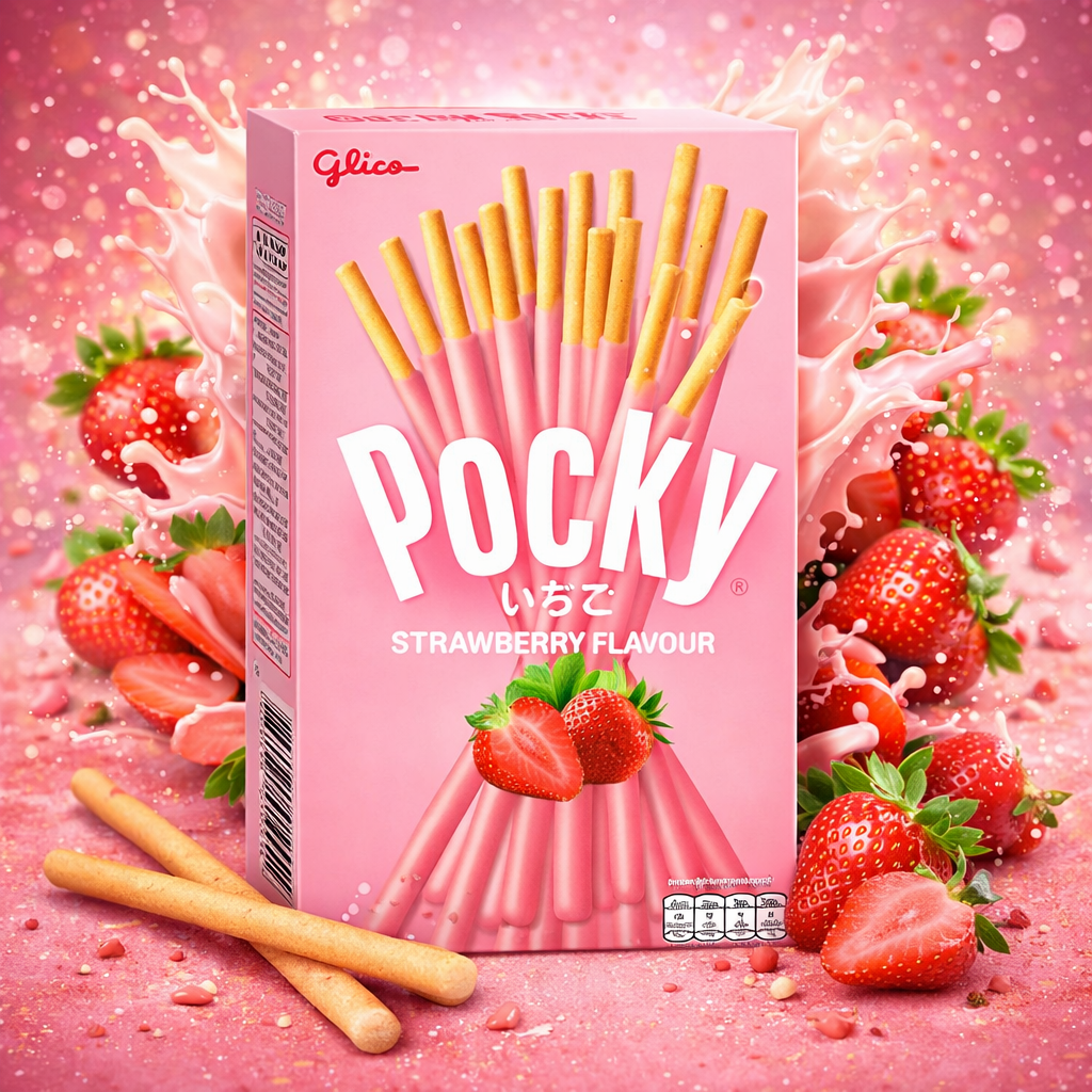 Glico Pocky Strawberry 45g - Amaia – Snacks, bonbons & boissons du monde entier