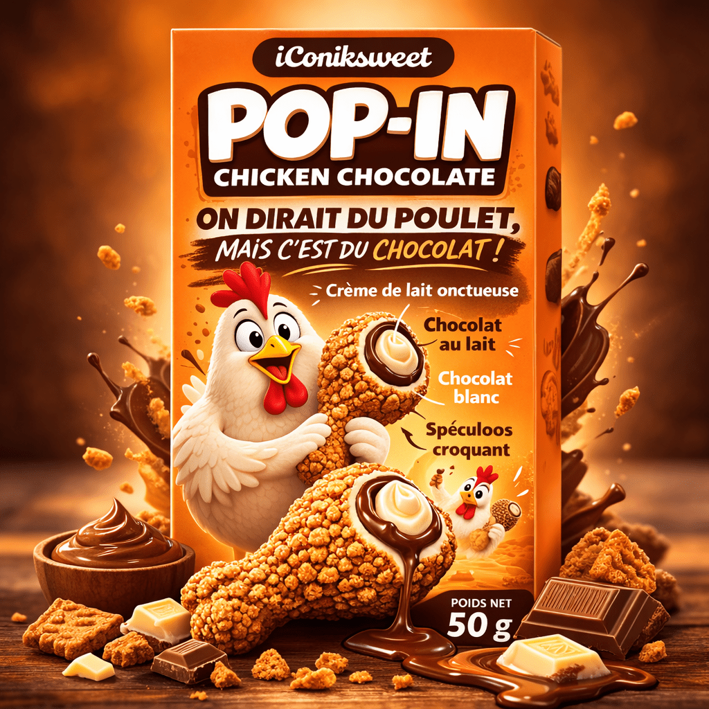 IconikSweet Pop - In Chicken Chocolate 50g - Amaia – Snacks, bonbons & boissons du monde entier