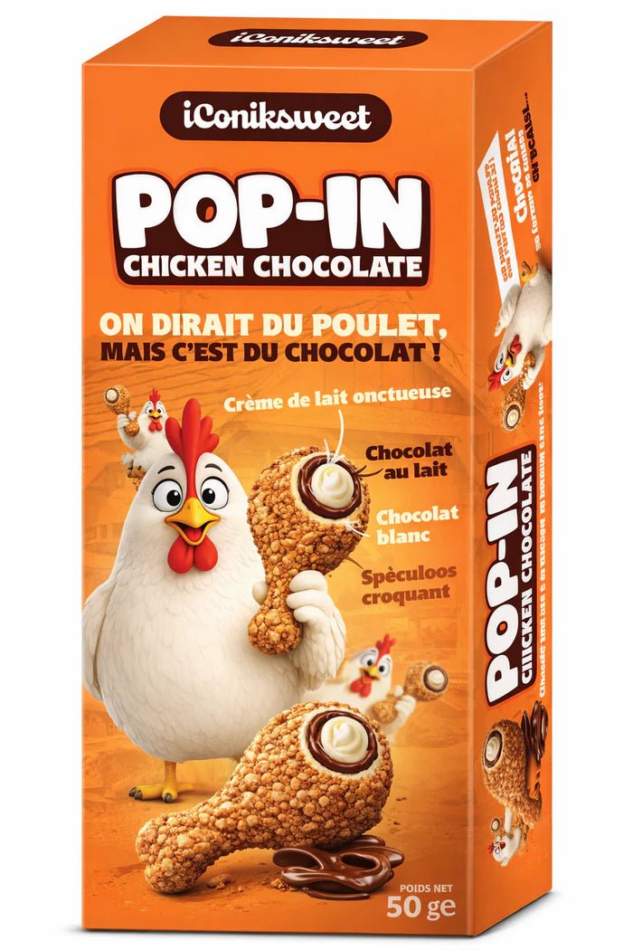 IconikSweet Pop - In Chicken Chocolate 50g - Amaia – Snacks, bonbons & boissons du monde entier