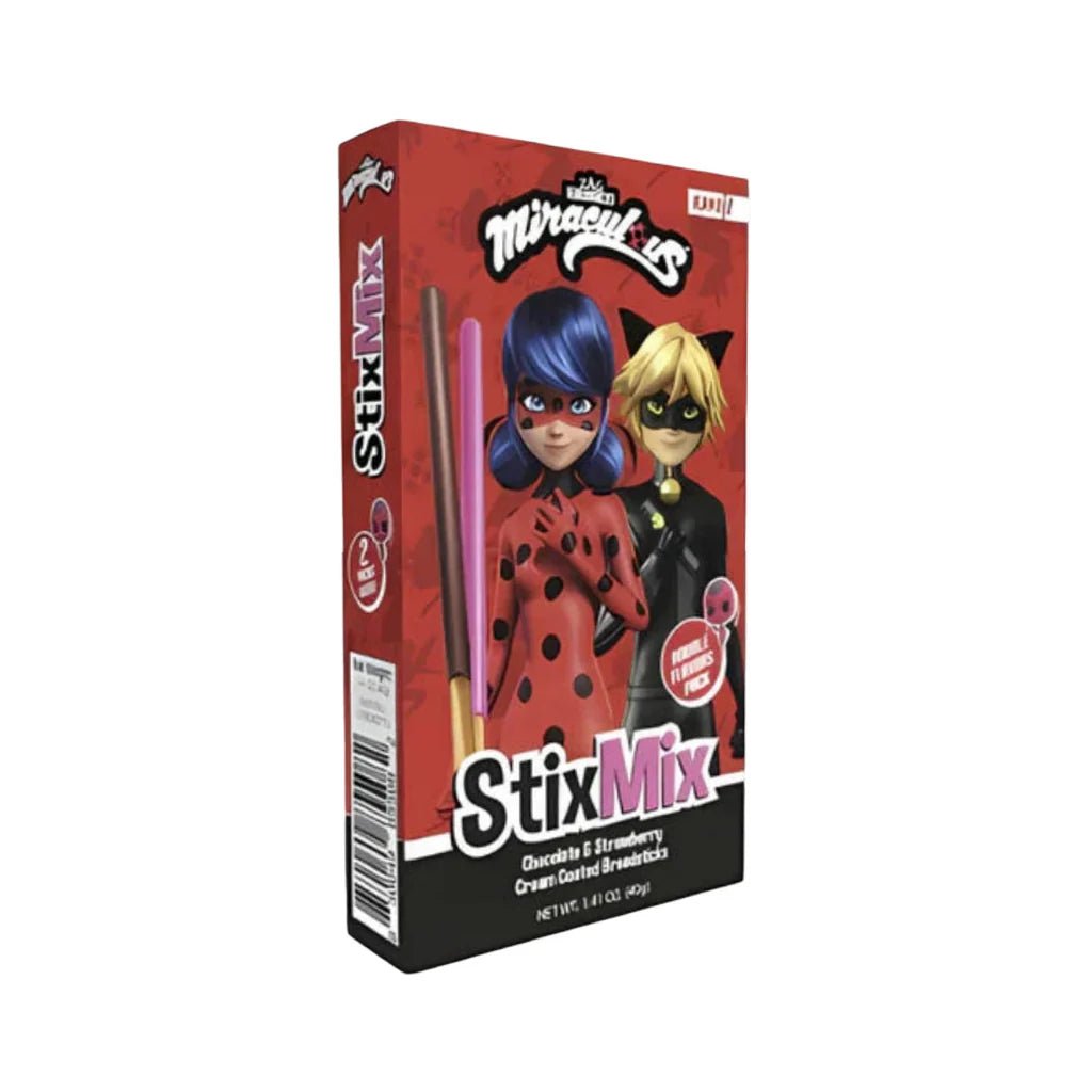 Miraculous StixMix Chocolate & Strawberry Cream Sticks - Amaia – Snacks, bonbons & boissons du monde entier