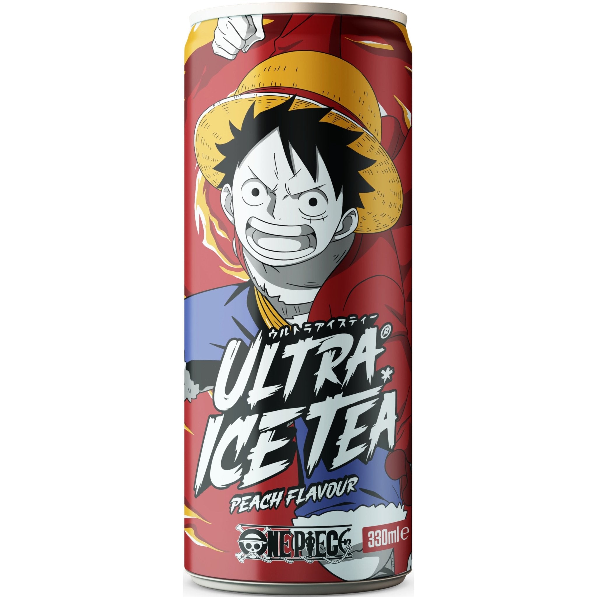 One Piece Luffy Ultra Ice Tea Pêche 330ml - Amaia – Snacks, bonbons & boissons du monde entier