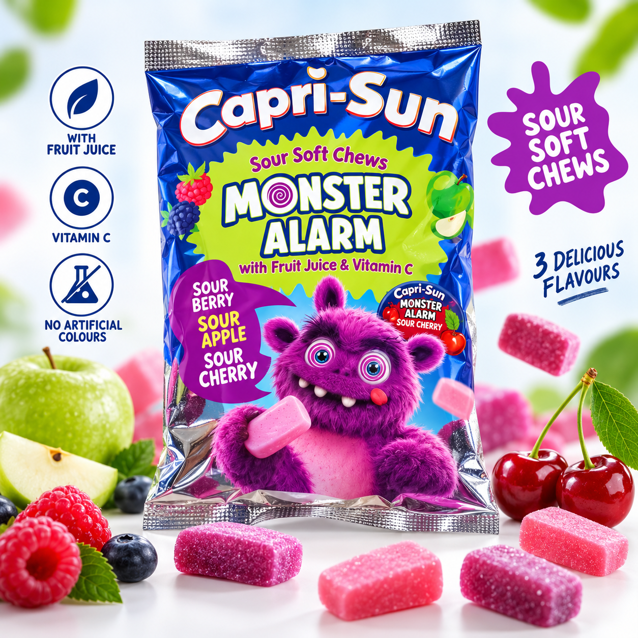 Capri-Sun Monster Alarm Sour Soft Chews 147g - Amaia – Snacks, bonbons & boissons du monde entier